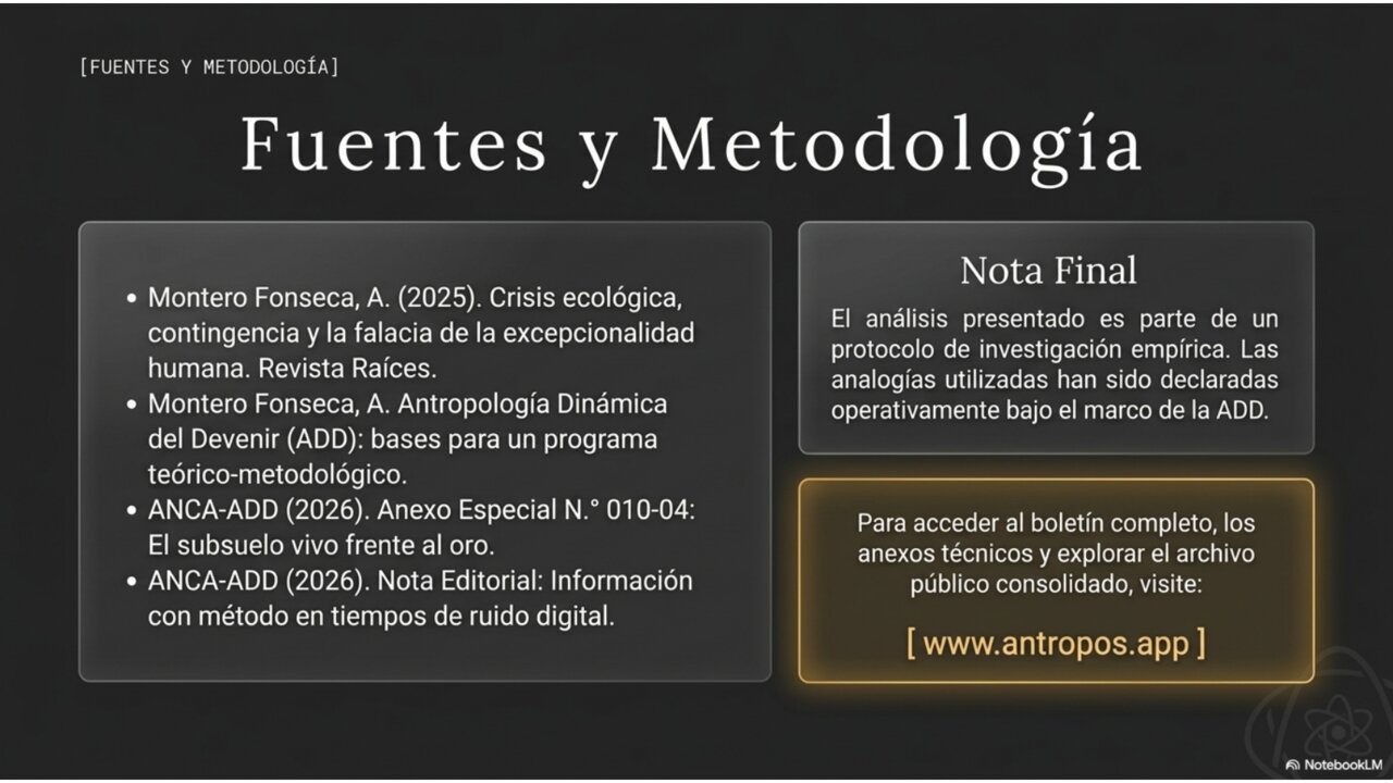 Fuentes y metodología del boletín ANCA-ADD.