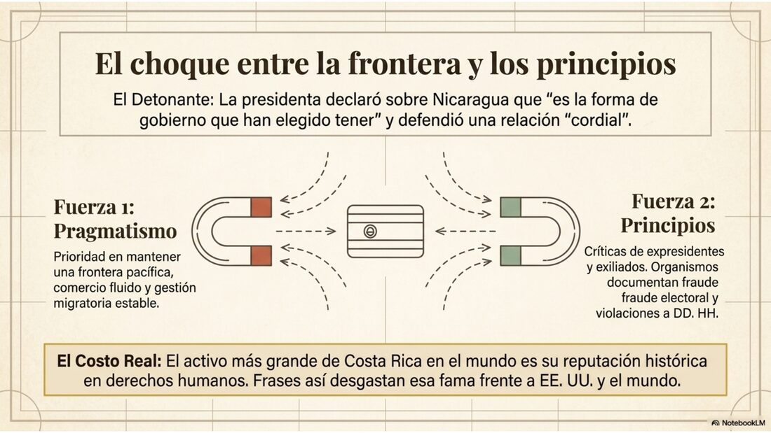El choque entre la frontera y los principios: pragmatismo migratorio y comercial frente a los principios de derechos humanos documentados.