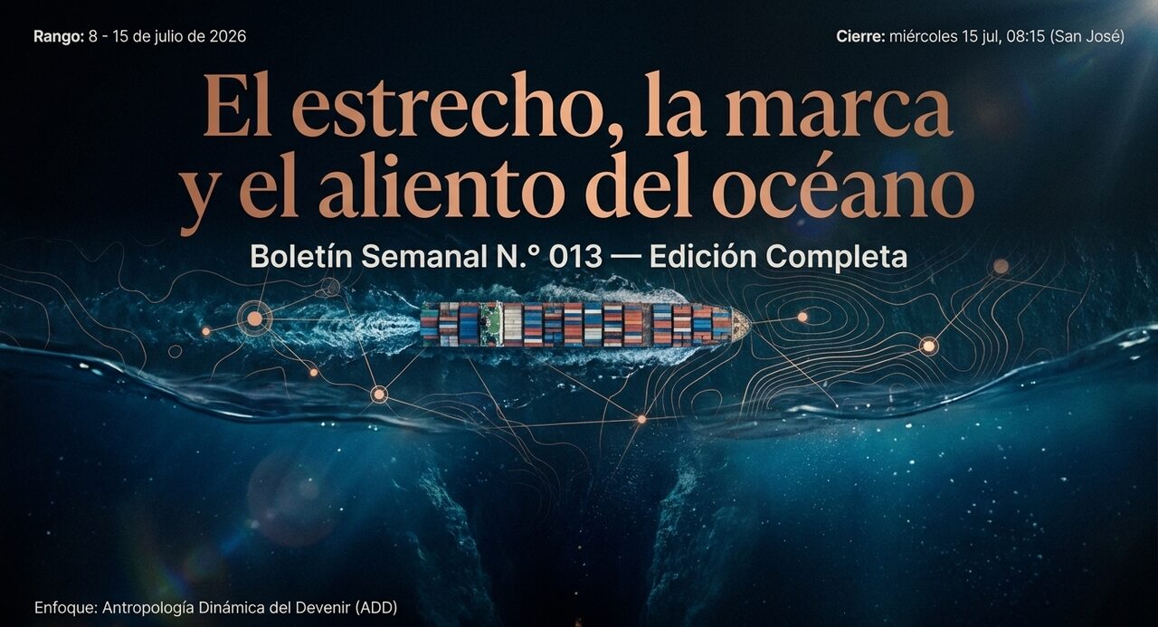 El estrecho, la marca y el aliento del océano — Boletín Semanal N.° 013, 8 al 15 de julio de 2026.