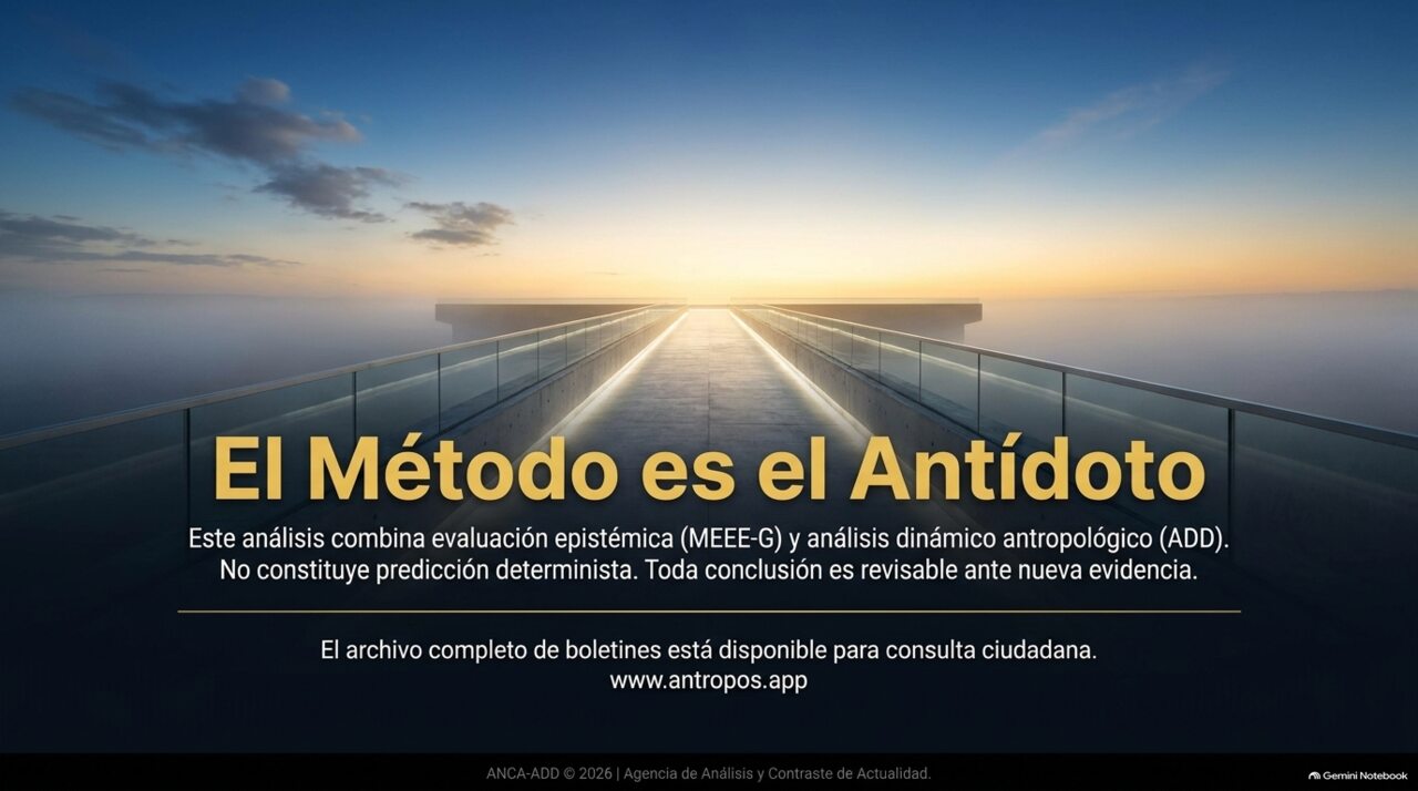 El método es el antídoto: puente hacia el horizonte, cierre editorial del boletín.