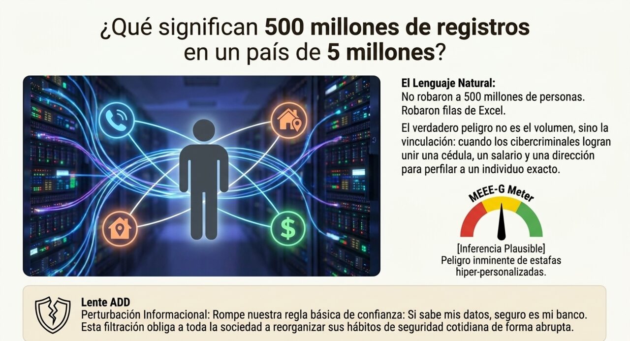 500 millones de registros en un país de 5 millones: el riesgo está en unir datos personales.
