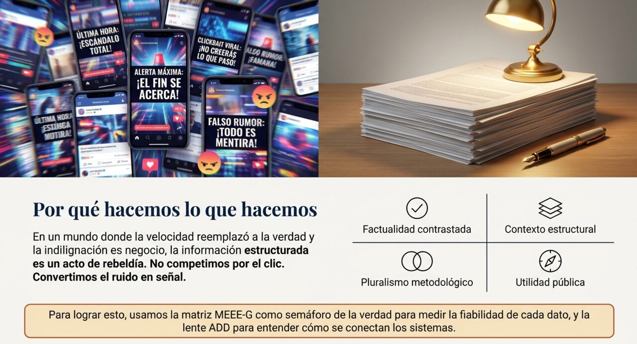Por qué hacemos lo que hacemos: de la avalancha de titulares virales a la información estructurada.