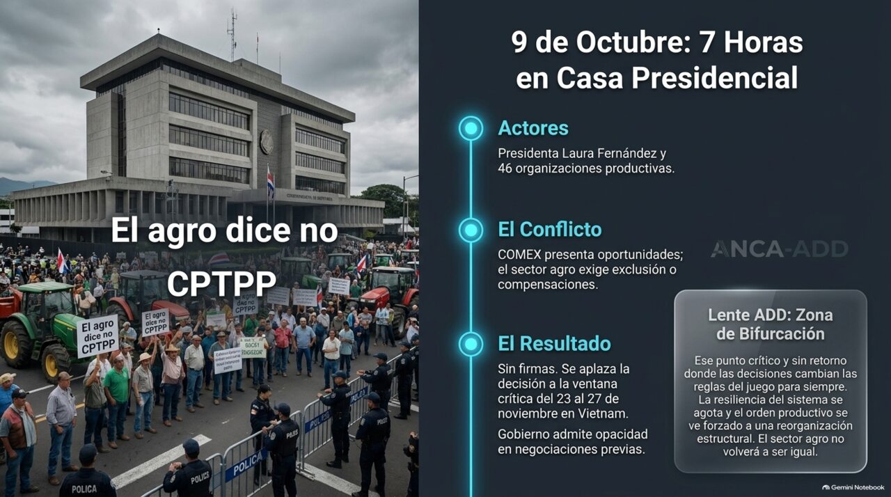 Protesta del agro frente a Casa Presidencial