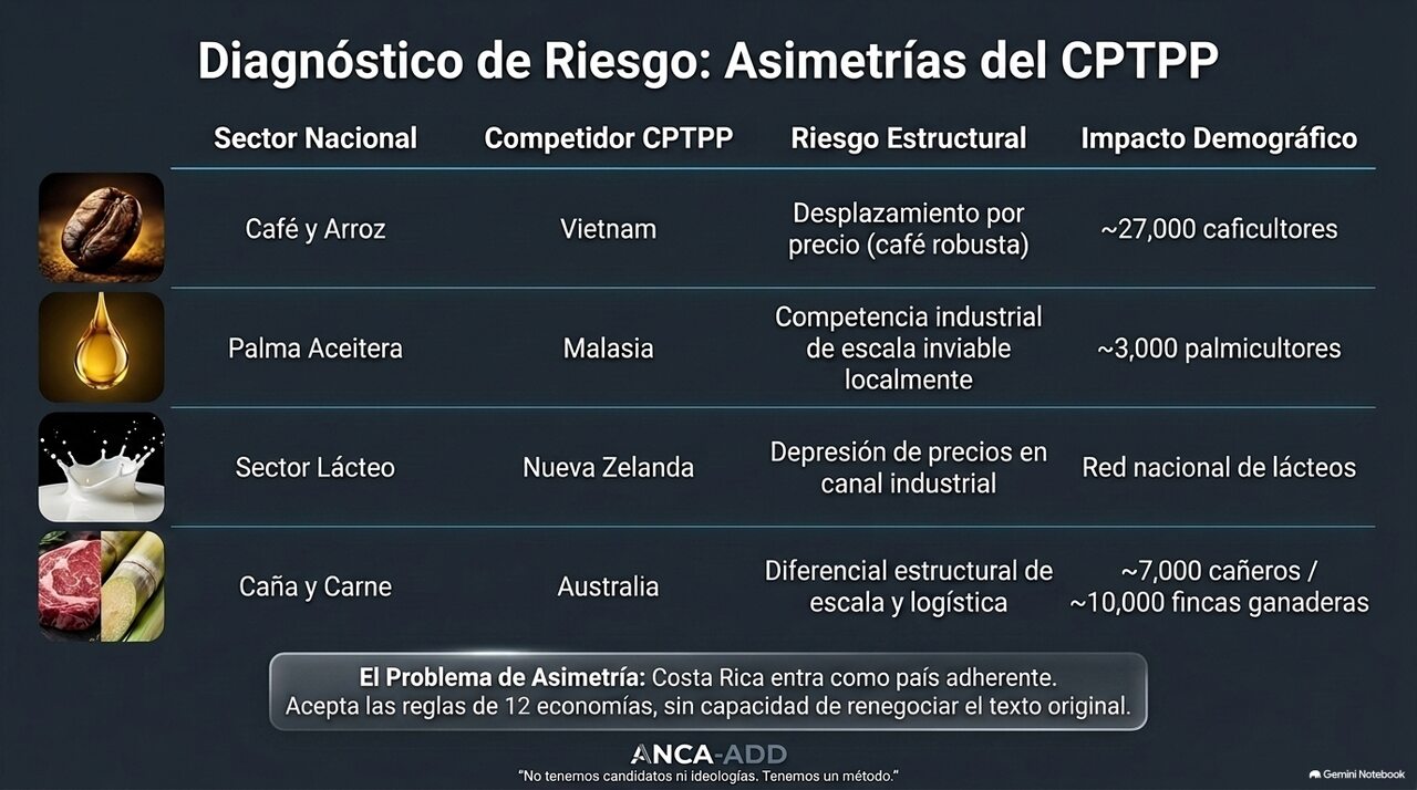 Diagnóstico de riesgo: asimetrías del CPTPP