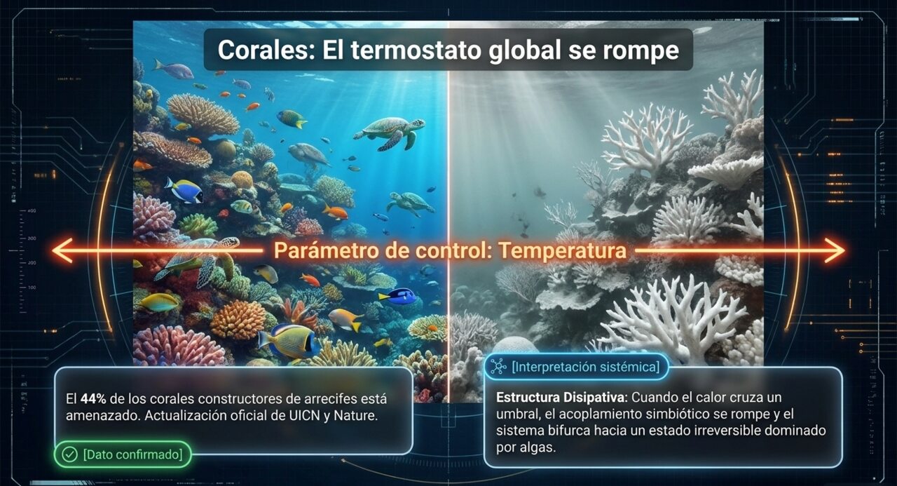 Corales: el termostato global se rompe