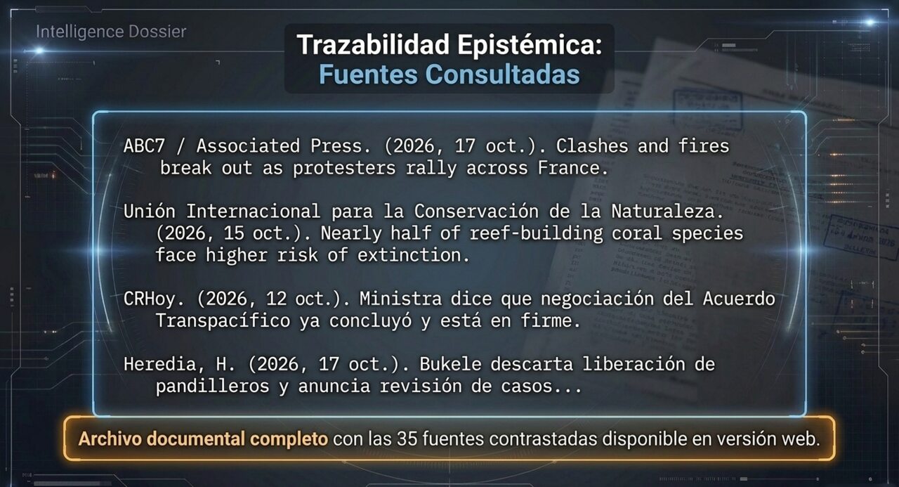 Trazabilidad epistémica: fuentes consultadas