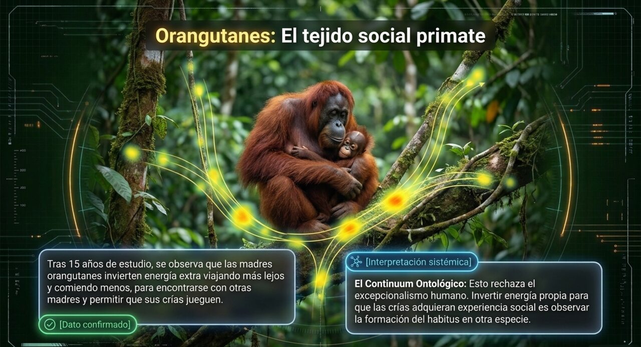 Orangutanes: el tejido social primate