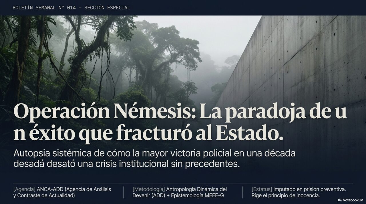 Operación Némesis: la paradoja de un éxito que fracturó al Estado — Boletín Semanal N.° 014, sección especial.