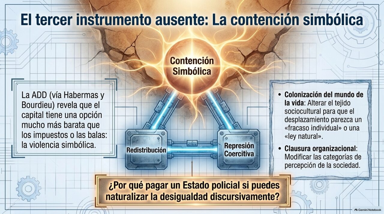 La contención simbólica: una tercera opción entre redistribución y represión, más barata que ambas.