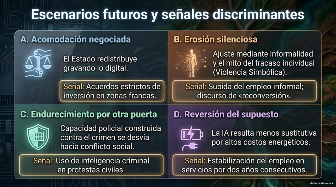 Cuatro escenarios: acomodación negociada, erosión silenciosa, endurecimiento por otra puerta, reversión del supuesto.