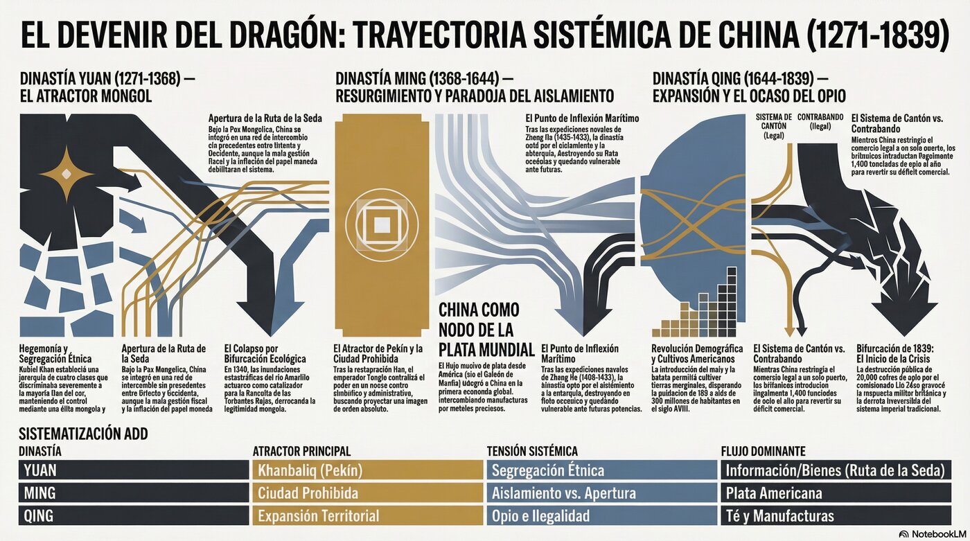 El Dragón bajo el Yugo Extranjero: Termodinámica de la China Imperial — infografía ANCA-ADD